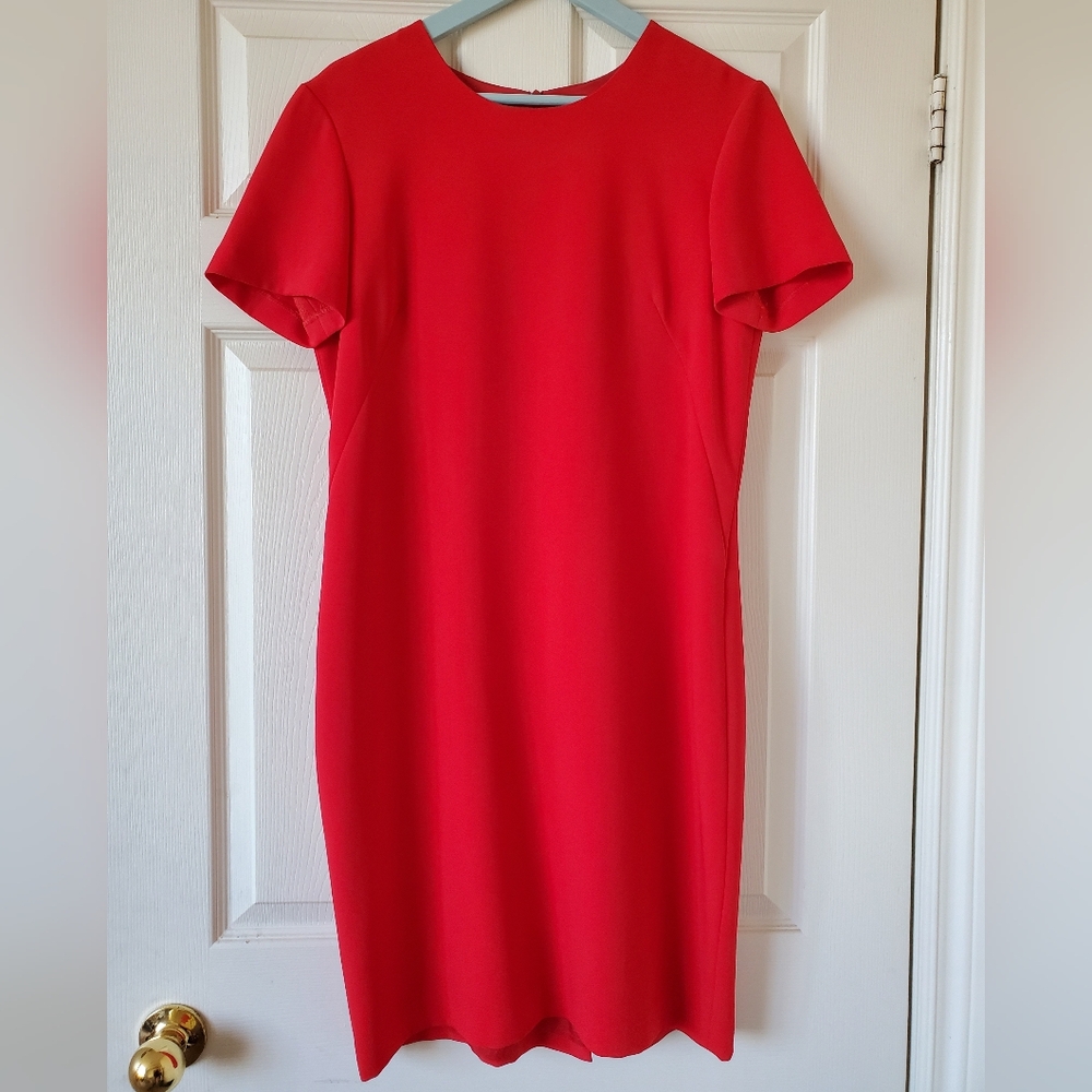 Red Louben Midi Dress - Size 10